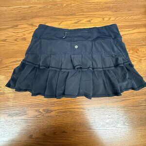 Lululemon Black Run: Pace Setter Skirt with Liner Shorts, Women's Size M